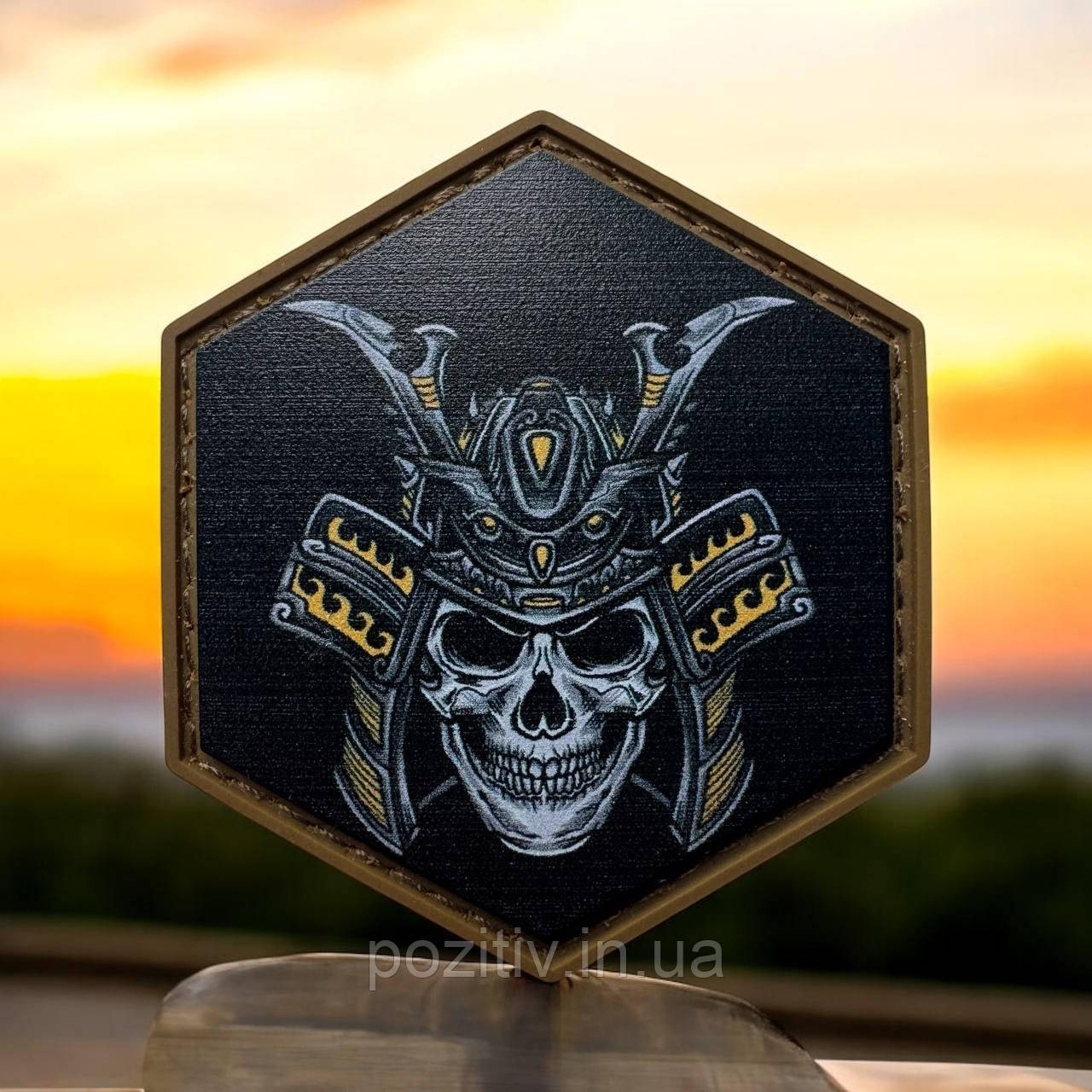 Шеврон самурай Samurai patch на липучці ПВХ, фото 1