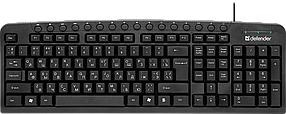 Клавіатура Defender Focus HB-470 UKR Black (45471)