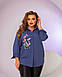 Красива жіноча сорочка великого розміру новинка 2023, фото 3