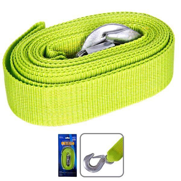 Трос буксирувальний 5 м. Vitol Uni TP-206-5-1, білий, стрічка, розрив - 5000 кг., фото 1