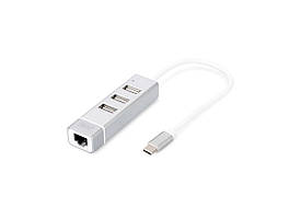 Хаб DIGITUS USB-C > 3xUSB-A/RJ45 Baumar - Порадуй Себе