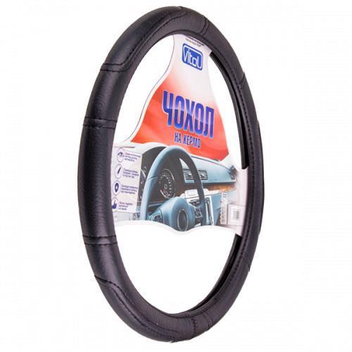Чохол для керма (шкіра,гума, M (37-39 см), Vitol Uni BB 0280B M, фото 1