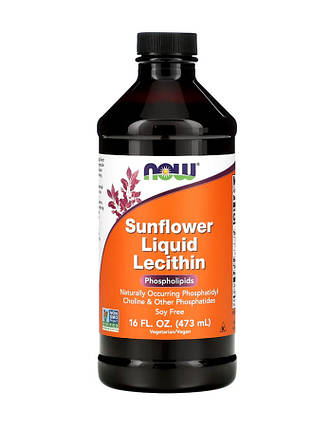 Лецитин рідкий Now Foods Sunflower Lecithin Liquid 473 мл США, фото 1