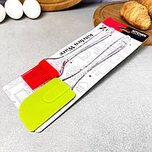 Набір силіконового приладдя 2 предмети (лопатка+пензлик)