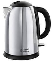 Електрочайник Russell Hobbs Victory, 1.7л, метал, сріблясто-чорний Baumar - Порадуй Себе