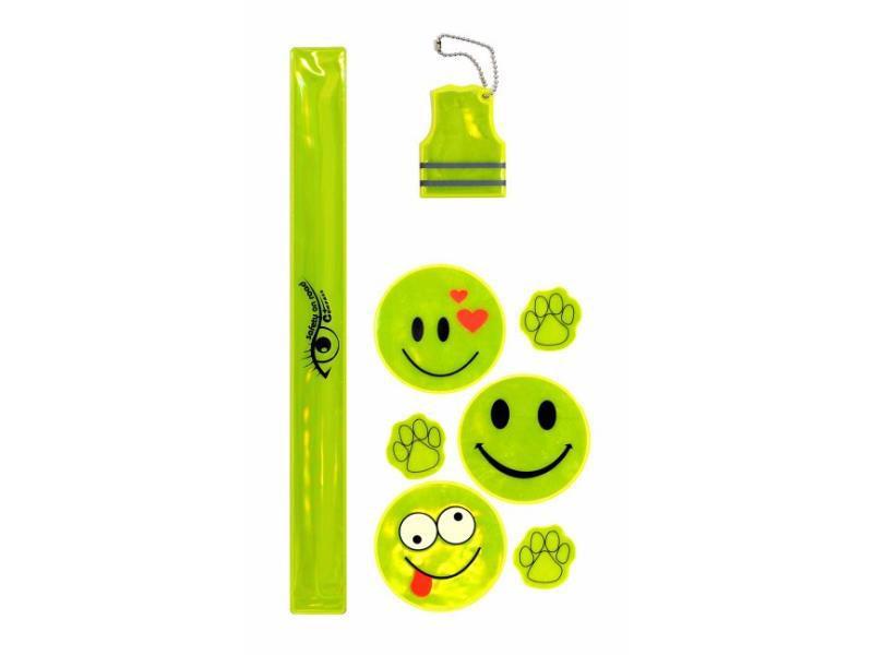 Світловідбиваючі наліпки Compass DO 01580, універсальні, жовті, фото 1