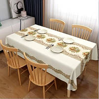 Скатерть лаковая для стола на тканевой основе с фотопечатью