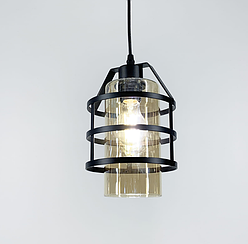 Підвісний світильник у стилі Loft у чорному корпусі 11896/1