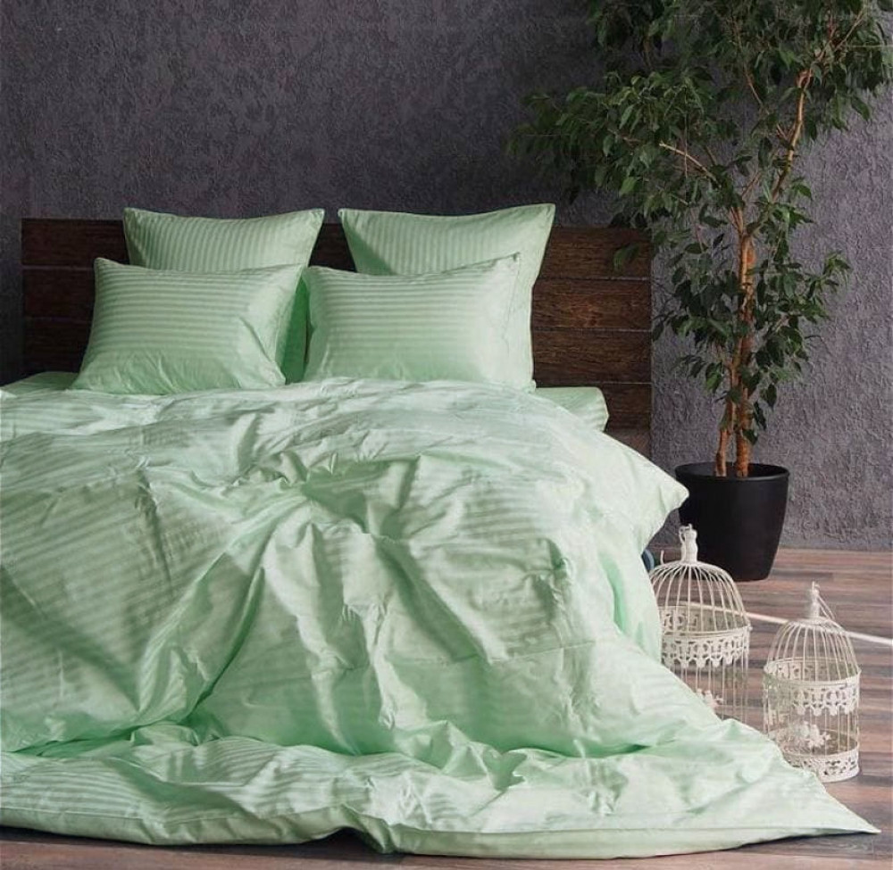 Комплект Stripe LUX SOFT MINT 1/1см Комфорт текстиль