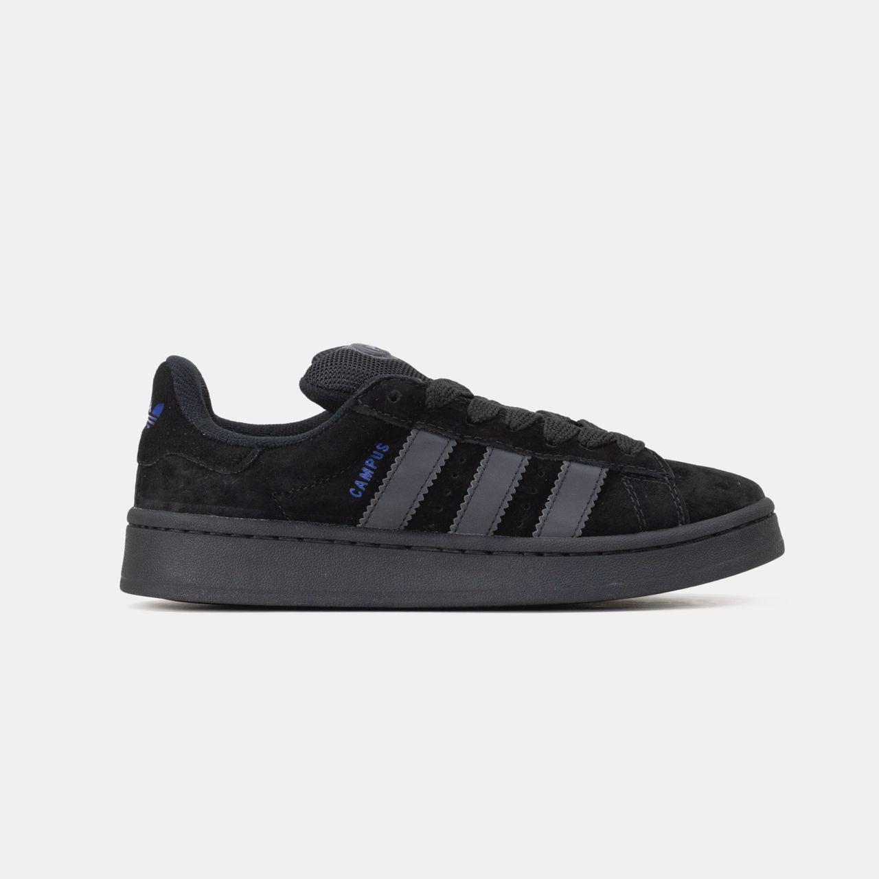 Кросівки чоловічі чорні Adidas Campus Black Blue (18167), фото 1