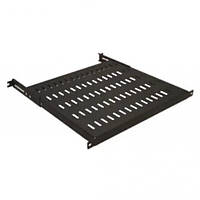 Полиця MIRSAN 19", 1U, регульована 700-800 мм, чорна Baumar - Порадуй Себе