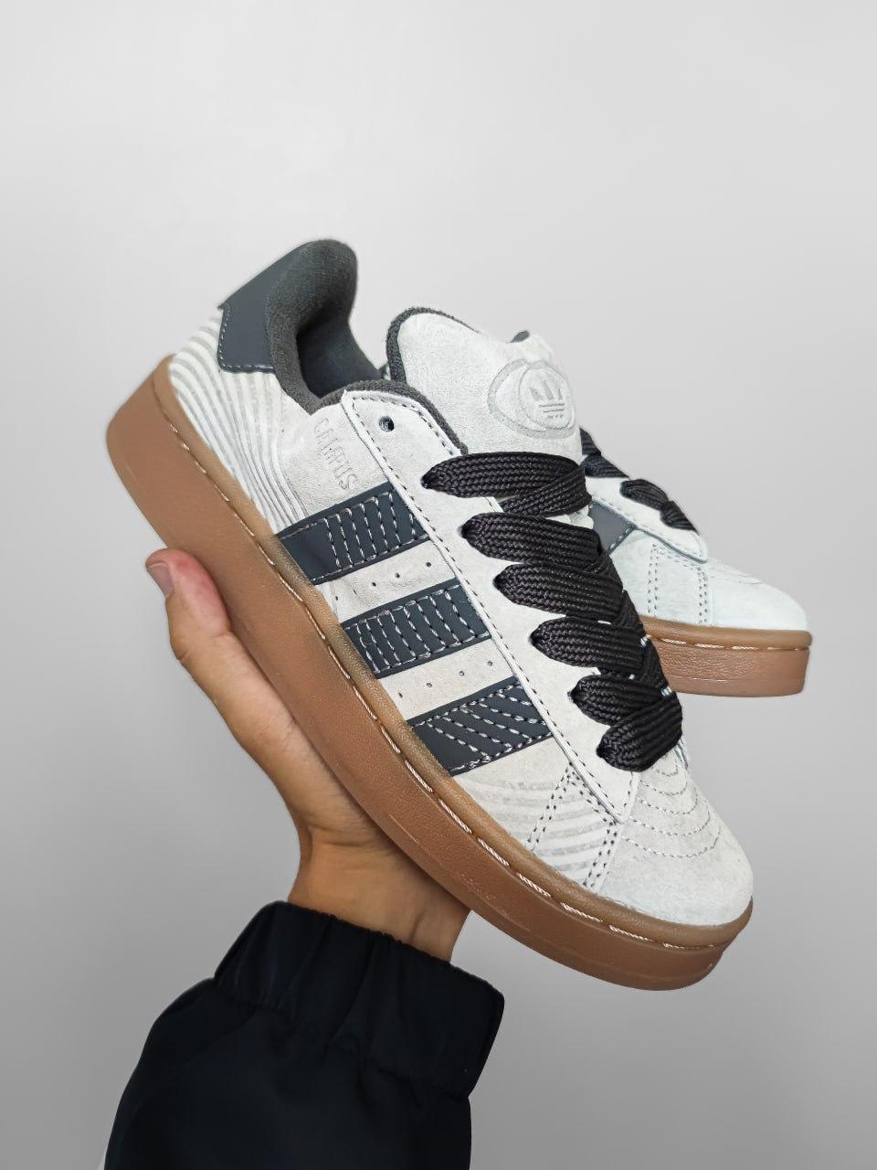 Кросівки чоловічі сірі Adidas Campus Grey Gum (17774), фото 1