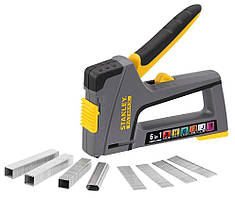 Степлер Stanley FatMax 6в1, 6-14мм, тип скоб A,G,H,7,9,J, індикатор залишку скоби Baumar - Порадуй Себе