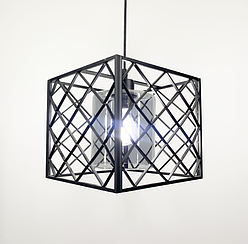 Світильник лофт у геометричному каркасі 12607/1