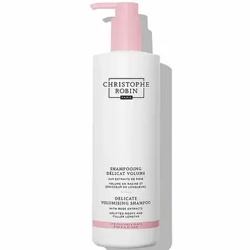 Шампунь для надання об'єму волоссю Christophe Robin Delicate Volumising Shampoo with Rose Extracts 500 ml