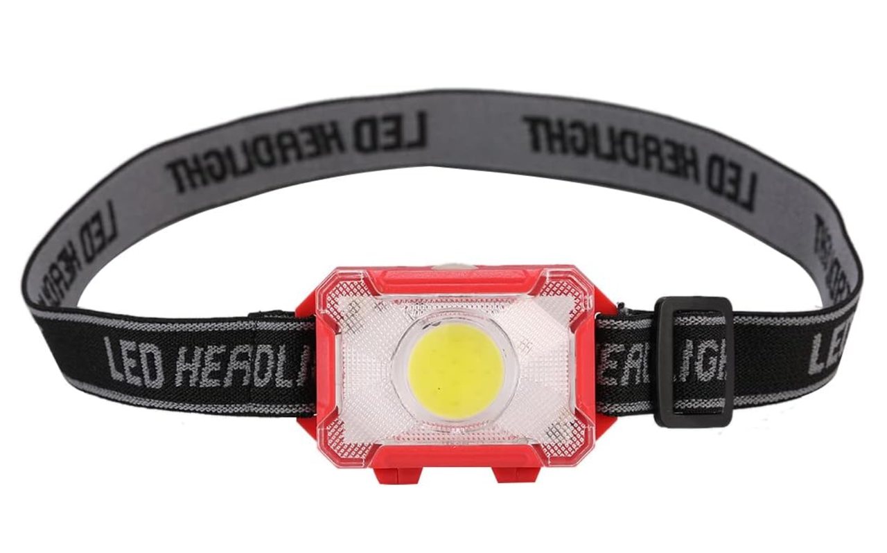 Налобний ліхтар 1302, COB, 3xAAA, фото 1