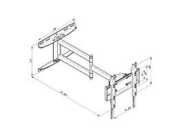 Кріплення ТВ поворотне KSL WMO-5225T 19-43" Baumar - Порадуй Себе