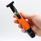 Бритва тример з 4-ма насадками KM 1910 / Електробритва професійна / Бездротовий тример чоловічий, фото 9