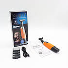 Бритва тример з 4-ма насадками KM 1910 / Електробритва професійна / Бездротовий тример чоловічий, фото 10