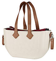 Сумка Nuvita MyMia ручки еко-шкіра, килимок, ремені для коляски, бежево-коричневий Baumar - Порадуй Себе