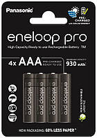 Panasonic Акумулятор Eneloop NI-MH Pro AAA 930 мАч, 4 шт. Baumar - Порадуй Себе