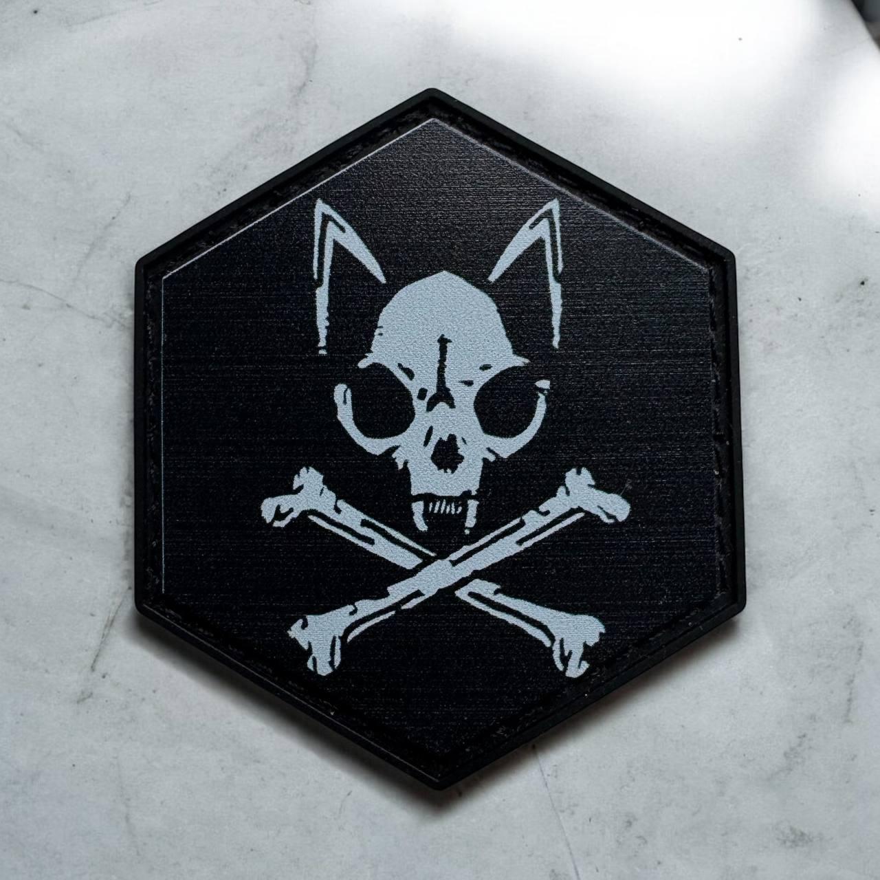 Шеврон гумовий пвх Котики або смерть на липучці