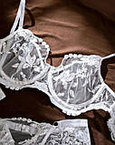 Білизна жіноча білизна з вишивкою ліф на гачках з кісточками, фото 4