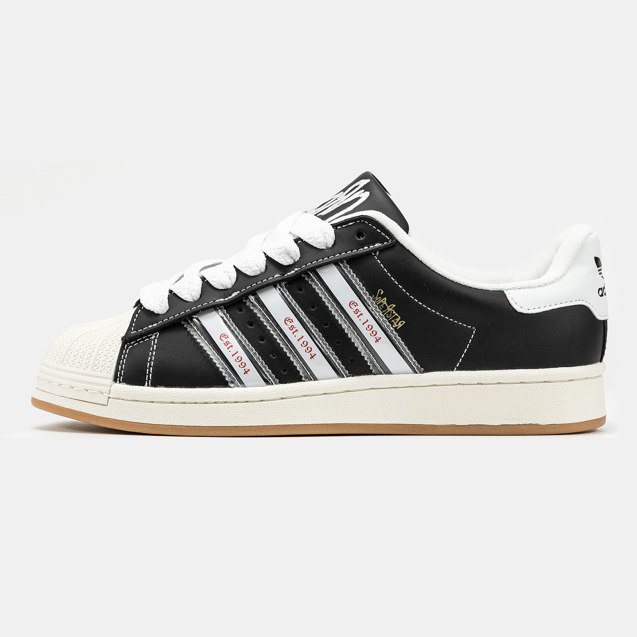 Кросівки чоловічі чорні Adidas Superstar x Korn Black White (19609), фото 1