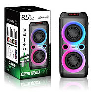 Колонка Bluetooth 20Вт з караоке мікрофоном та пультом управління та підсвічуванням TTD-2809, фото 10