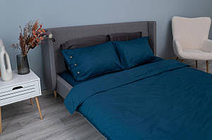 Простирадло на резинці Ardesto Mix&Match, 160х200+30см, 100% бавовна, сатин, синій Baumar - Порадуй Себе