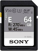 Sony Карта пам'яті SDXC 64GB C10 UHS-II U3 V30 R270/W45MB/s Entry Baumar - Порадуй Себе