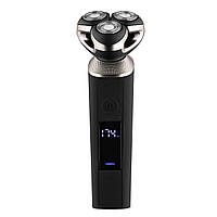 Бритва електр. Ardesto роторна SHRR-B8WDR, 8Вт,  бритв.головок-3, Li-Ion, сух.+волог., чорний Baumar - Порадуй Себе