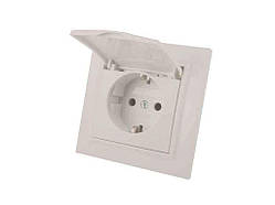 Розетка в/з з кришкою Латте Enzo EH-2199 ТМ ELECTROHOUSE