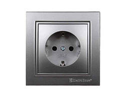 Розетка з/з Срібло Enzo EH-2109-ST ТМ ELECTROHOUSE