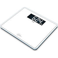 Ваги Beurer підлогові, 200кг, товщина 8мм, великий дисплей, AAAx3 в комплекті, скло, білий Baumar - Порадуй Себе