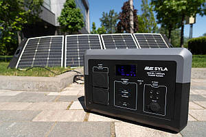 Портативна електростанція 2Е Syla, 1500 Вт, 1280 Вт/год, WiFi/BT, паралельне підключення, швидка зарядка Baumar - Порадуй Себе