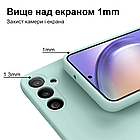 Чохол Silicone case для Samsung S21 FE (02) SeaBlue небесно блакитний, фото 6