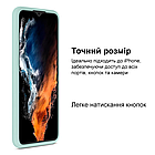 Чохол Silicone case для Samsung S21 FE (02) SeaBlue небесно блакитний, фото 7