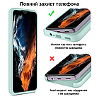 Чохол Silicone case для Samsung S21 FE (02) SeaBlue небесно блакитний, фото 4