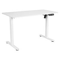 Стіл комп'ютерний 2E СЕ120W-MOTORIZED, регулювання висоти, електропривiд 220В, 73/118х120x60см, білий Baumar - Порадуй Себе