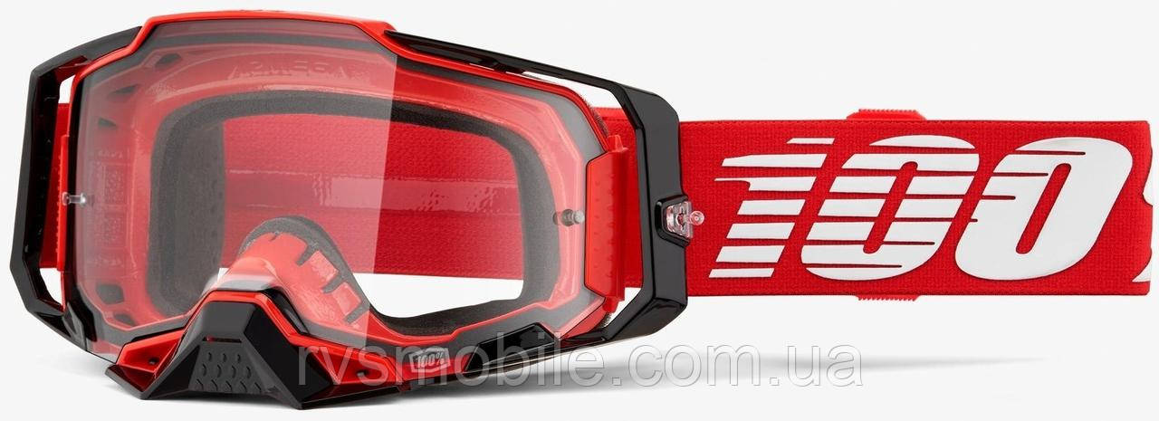 Окуляри 100% ARMEGA Red — Clear Lens, Clear Lens