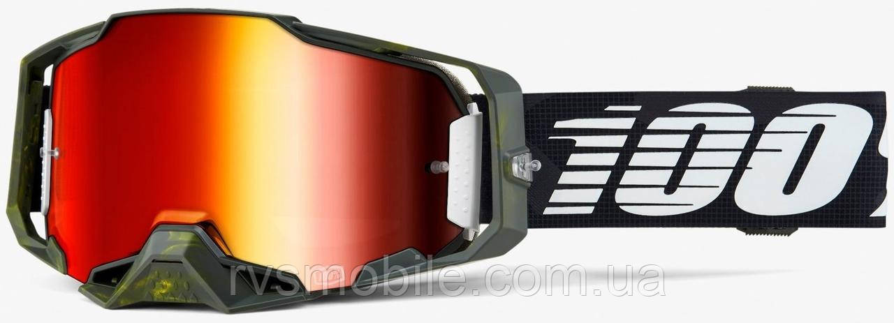 Окуляри 100% ARMEGA Soledad — Mirror Red Lens, Mirror Lens