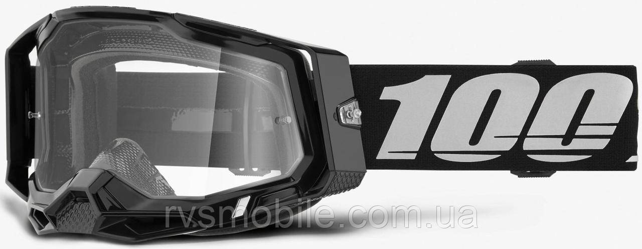 Окуляри 100% RACECRAFT 2 Black - Clear Lens, Clear Lens
