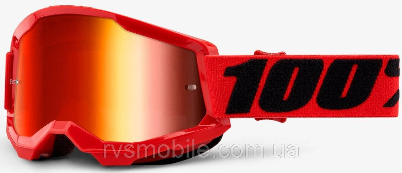 Окуляри 100% STRATA 2 Red — Mirror Red Lens, Mirror Lens
