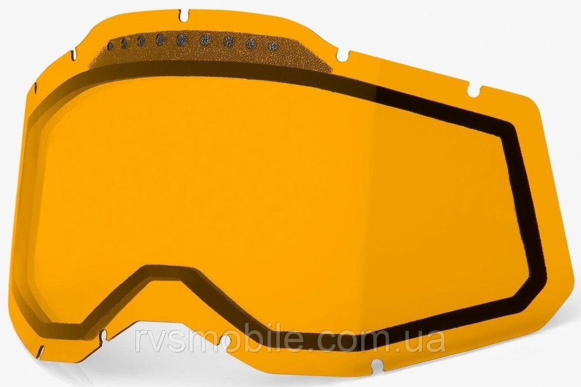 Лінза подвійна 100% RACECRAFT 2/ACCURI 2/STRATA 2 Vented Dual Pane Lens Anti-Fog - Persimmon One size