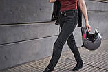 Мотоджинсі SHIMA Devon Black Lady W24-L32, фото 8