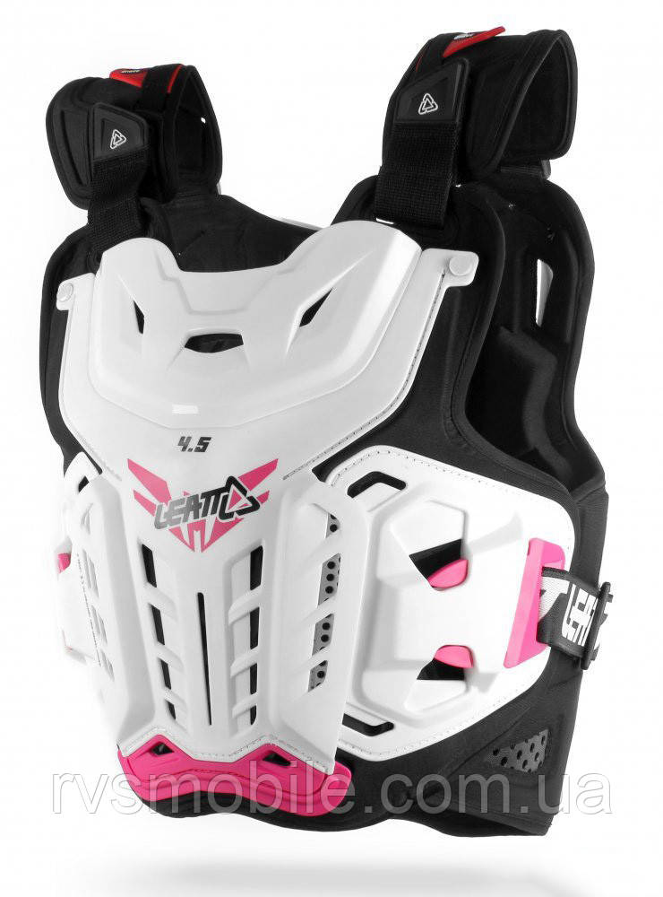 Панцир кросовий жіночий LEATT Chest Protector 4.5 Jacki White Pink