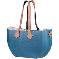 Nuvita Сумка MyMia ручки еко-шкіра, ремені для коляски, синьо-коричневий Baumar - Порадуй Себе