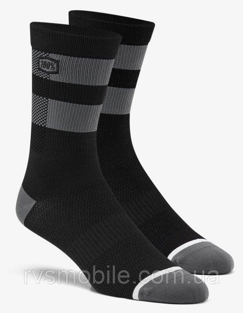 Мото шкарпетки Ride 100% FLOW Socks Grey S-M