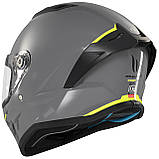 Мотошолом MT STINGER 2 A12 Solid Gloss Grey XXS, фото 3